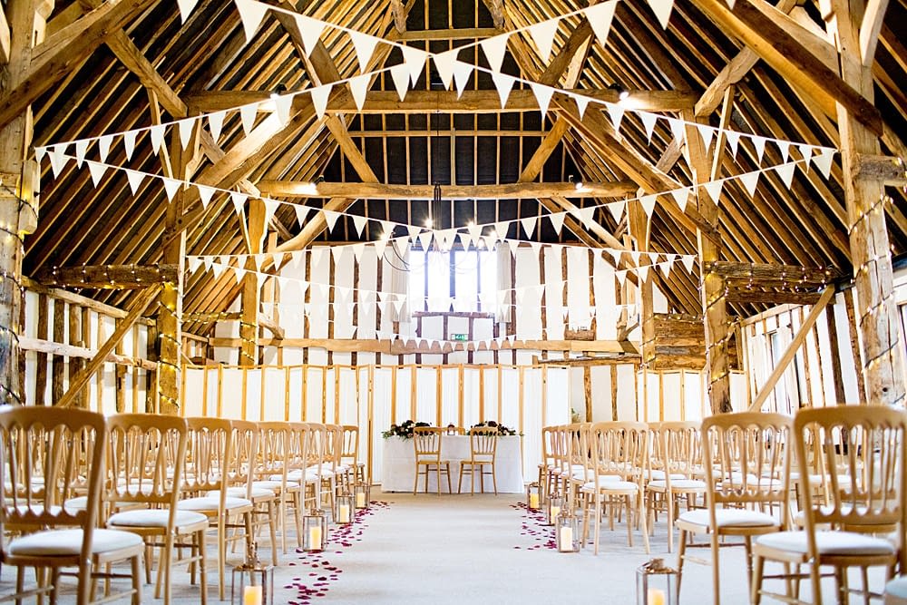 Winter Wedding Inspiration at Clock Barn Hampshire Wedding Venue