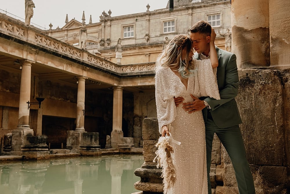 Image by <a class="text-taupe-100" href="https://www.emma-janephotography.co.uk" target="_blank">Emma-Jane Photography</a> at Roman baths and Pump Room.
