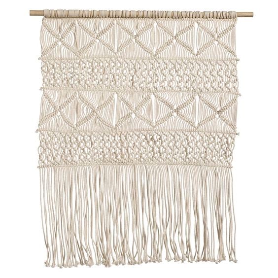 Nordal Bohemian Crochet Wall Hanging, Off White - £102.00