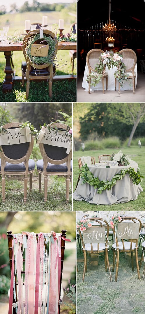 Coco Wedding Venues - Rustic Romance Wedding Style - Chair Decor.