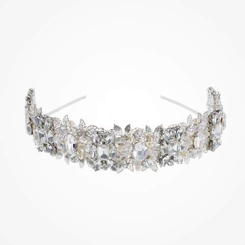 Diana elaborately embellished headpiece by Halo and Co - £435.