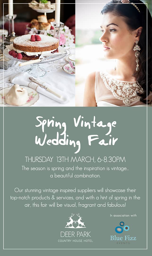 Coco Wedding Venues - Deer Park and Blue Fizz - Spring Vintage Wedding Fair.