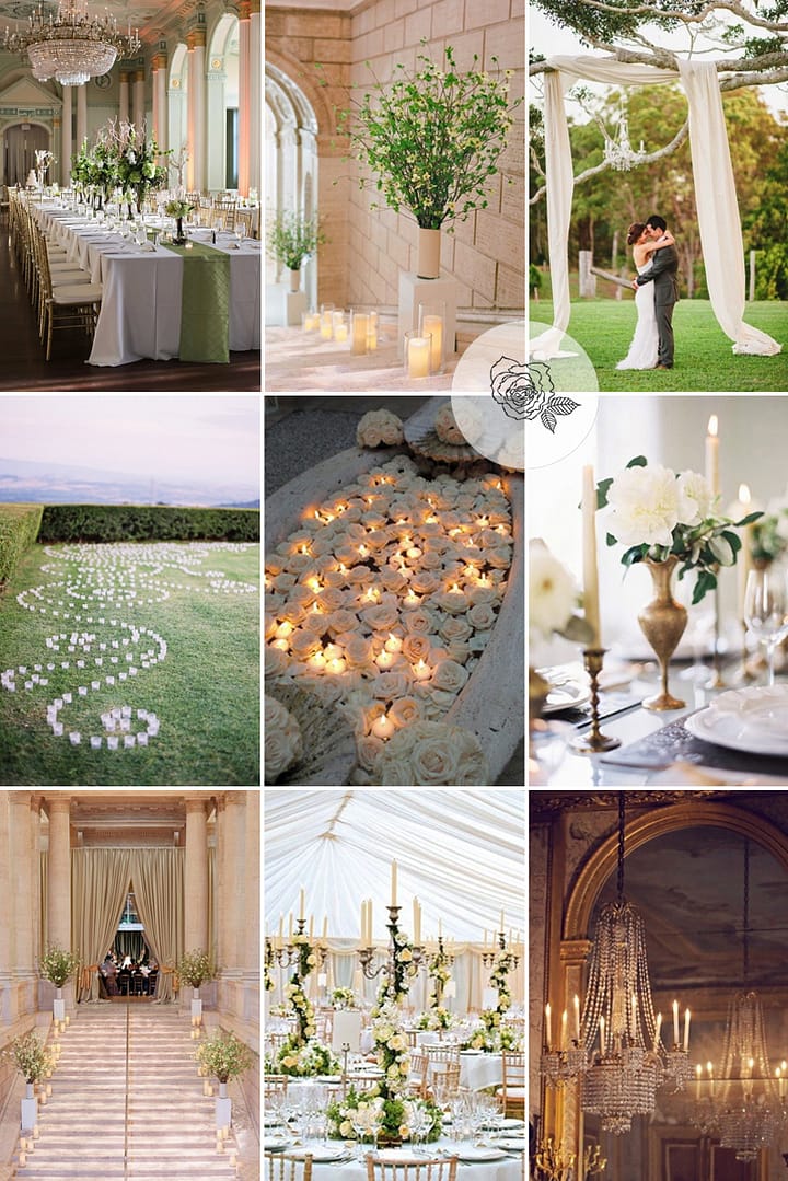 Coco Wedding Venues - Classic Elegance Candle Inspiration.