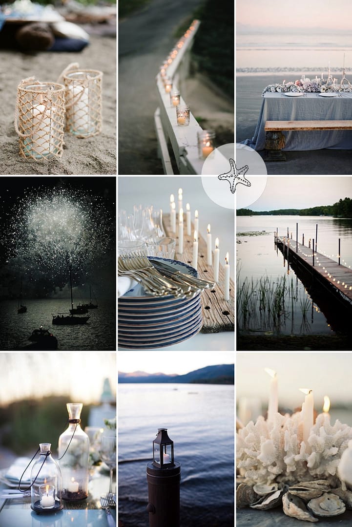 Coco Wedding Venues - Coastal Cool Candle Inspiration.