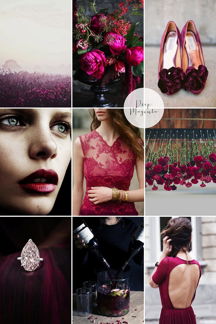 Coco Wedding Venues - Valentines - Magenta Moodboard.