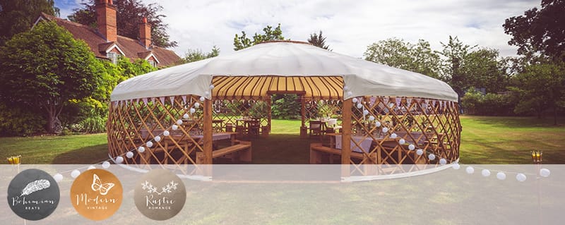 Coco Wedding Venues - Nationwide - Wedding Yurts - Image courtesy of Lizzie Jones.