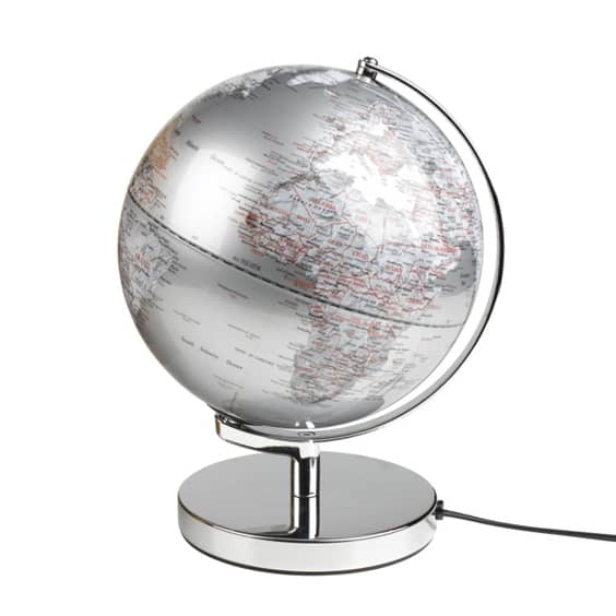 Wild & Wolf 10" Globe Light, Silver - £74.95