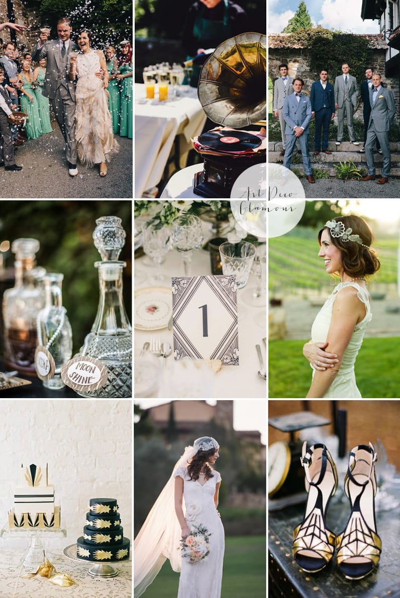 Coco Wedding Venues - 2014 Wedding Trends - Art Deco Glamour Moodboard.