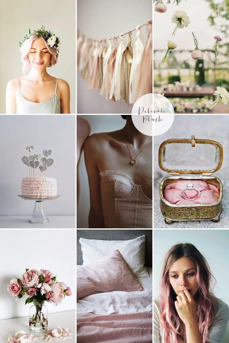 Coco Wedding Venues - Valentines - Blush Moodboard.