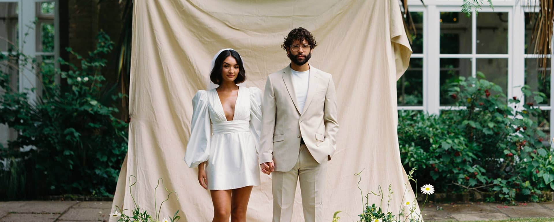 Modern Summer Garden Wedding Editorial at The Orangery in Holland Park