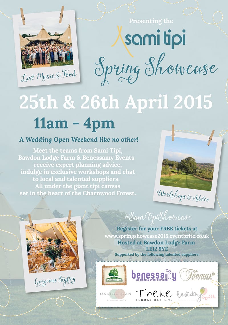 Sami Spring Sami Tipi Spring Showcase at Bawdon Lodge Farm on the 25th & 26th April ...