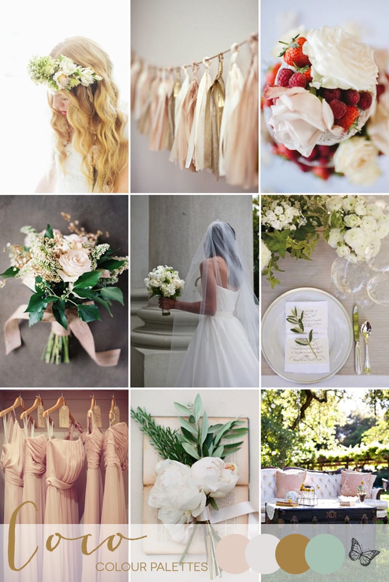 Coco Wedding Venues - Wedding Inspiration - Coco Colour Palette - A Summer Garden - Colour Palette.