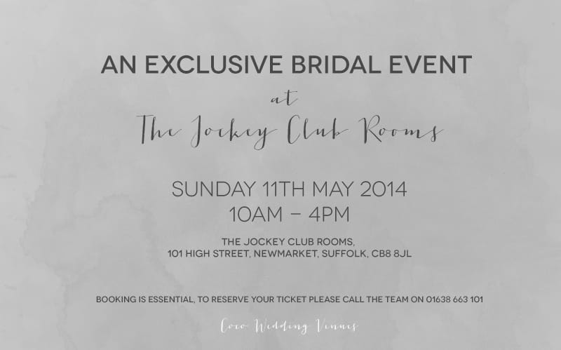 The Jockey Club Rooms - Event Invitation.