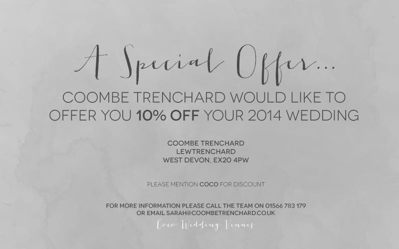 Coombe Trenchard Special Offer.