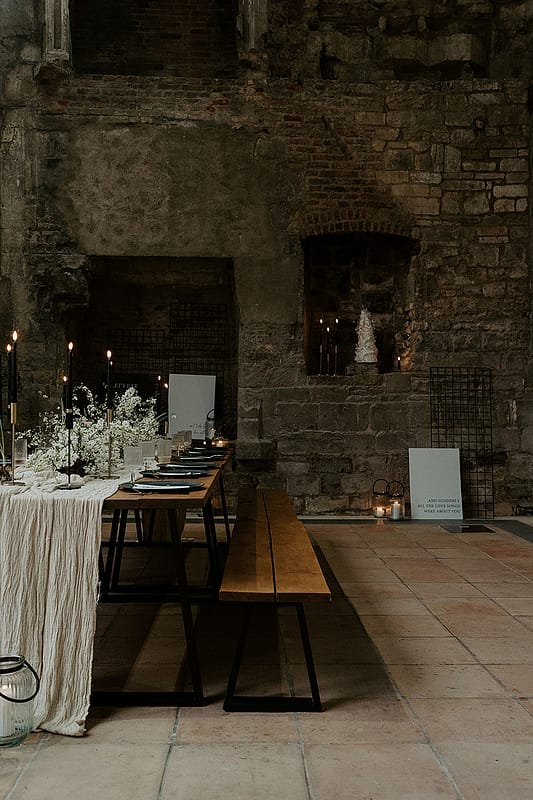 Moody Spring Wedding Inspiration at Blackfriars Priory