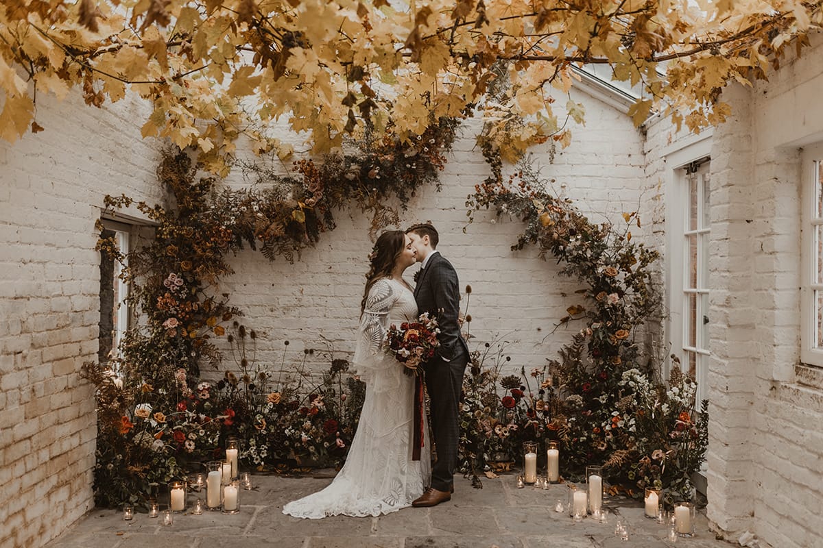 Autumn Wedding Inspiration at Garthmyl Hall in Powys Wales