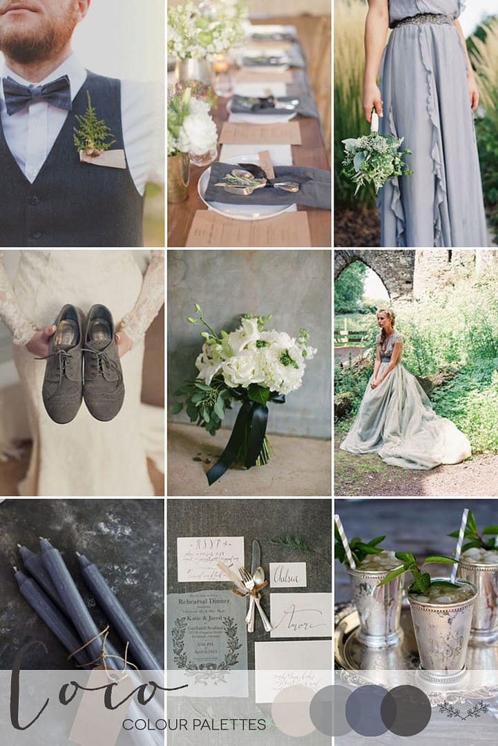 Coco Wedding Venues - Wedding Inspiration - Colour Palettes - Grey Haze.