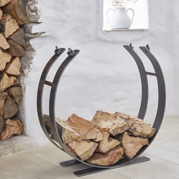 Nordic House Artisan Wrought Iron Log Ring, Extra Large £295.00.