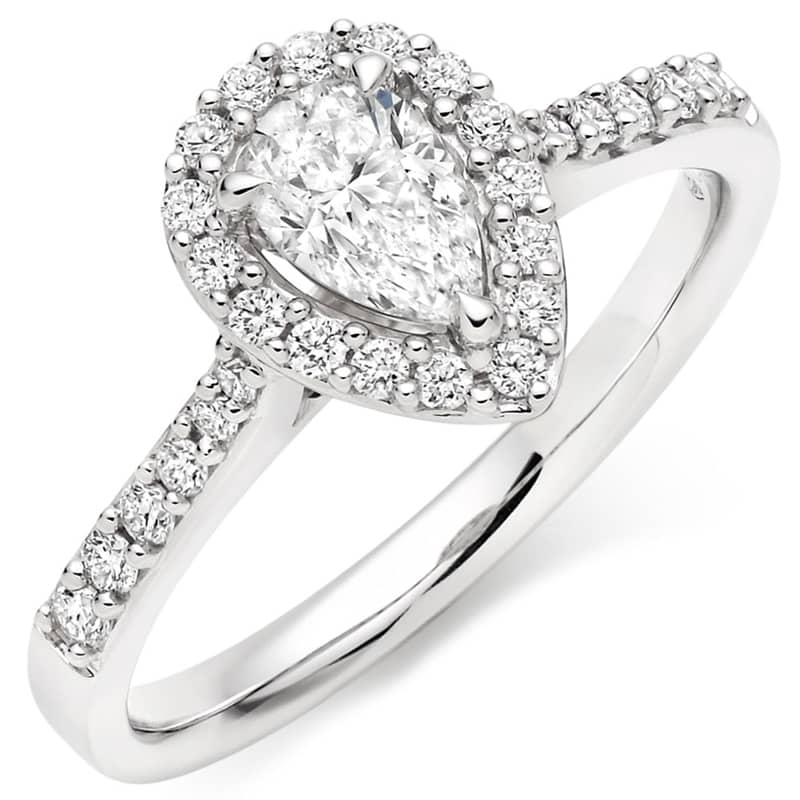 Diamond Halo Engagement Ring Collection.