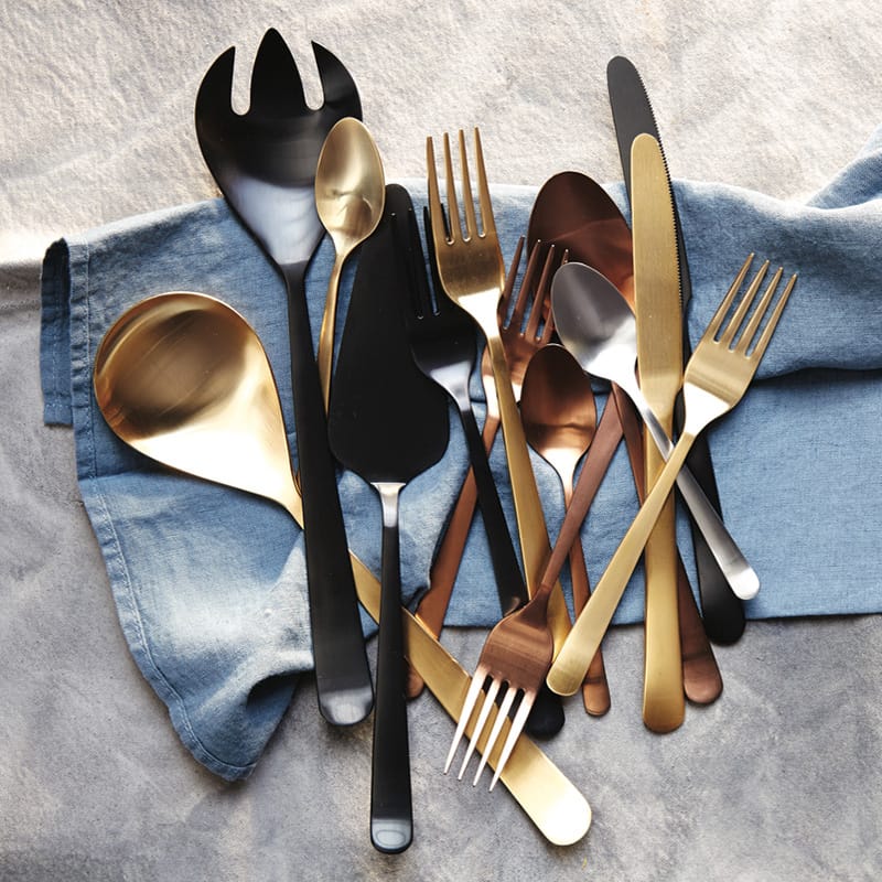 Canvas Home Metallic Cutlery, available in various colours £37.50 - £63.00.
