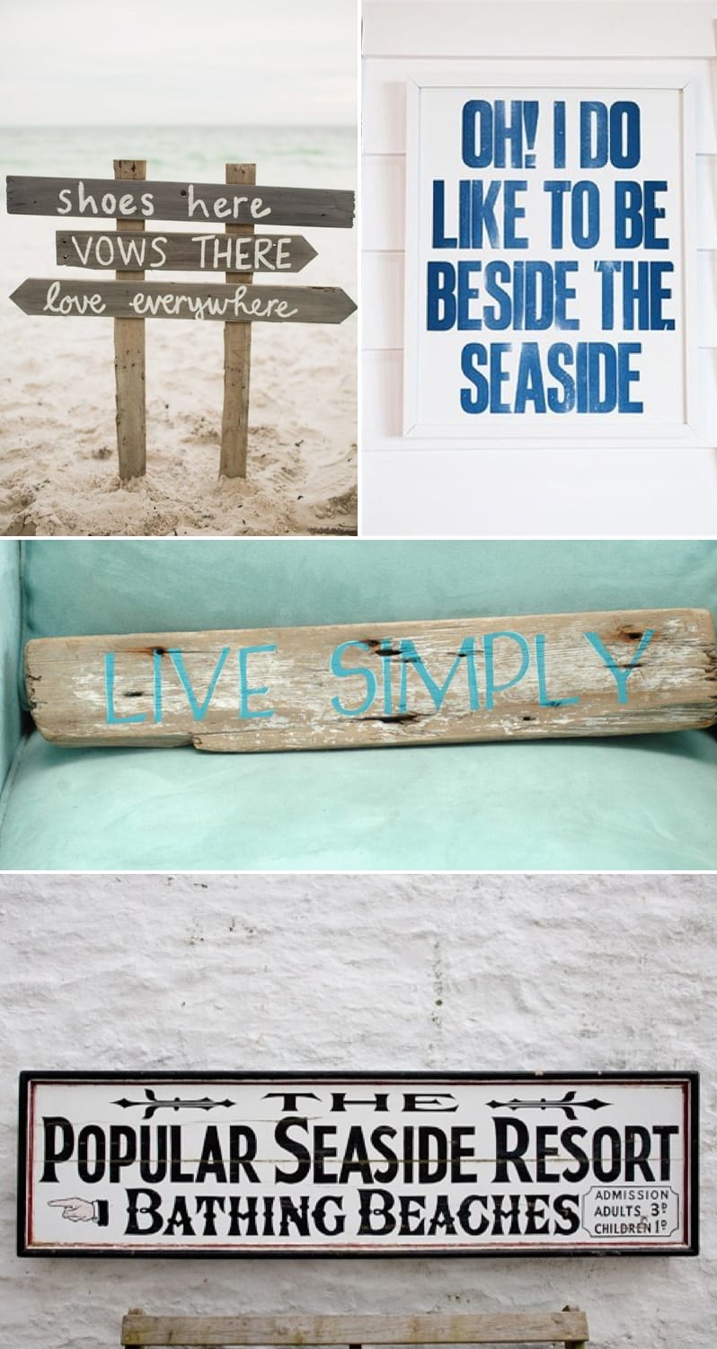 Coco Wedding Venues - Coastal Cool, Signs.