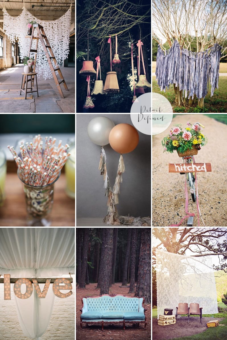 Coco Wedding Venues - 2014 Wedding Trends - Detail Defined Moodboard.