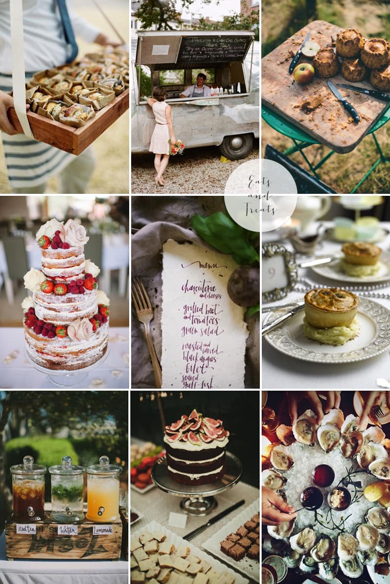 Coco Wedding Venues - 2014 Wedding Trends - Feast Moodboard.