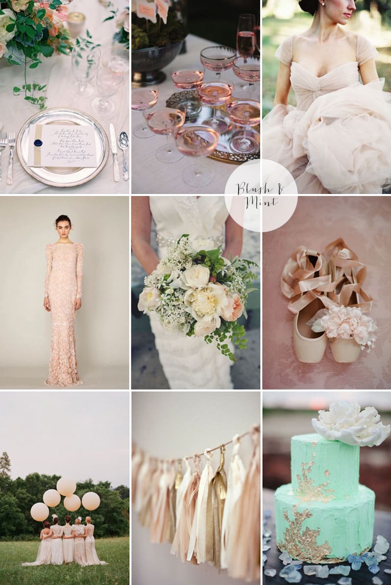 Coco Wedding Venues - 2014 Wedding Trends - Pantone Moodboard.