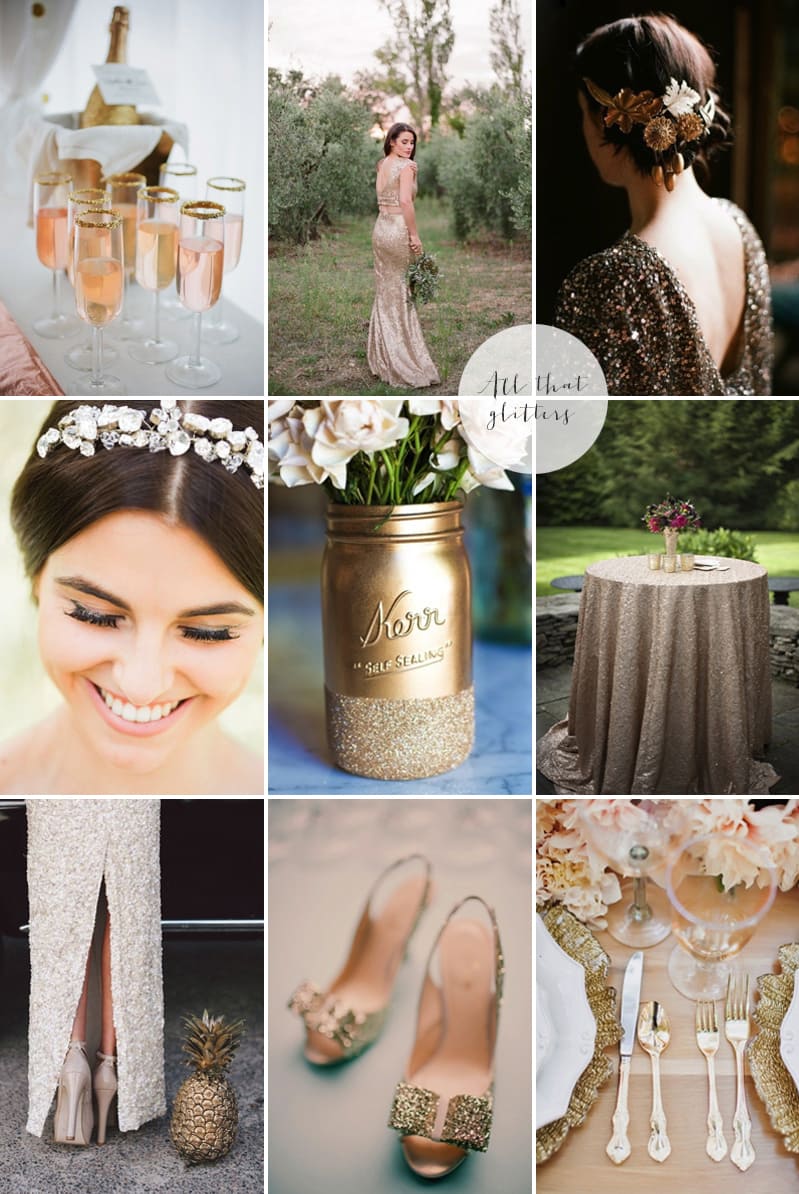 Coco Wedding Venues - 2014 Wedding Trends - The Midas Touch Moodboard.
