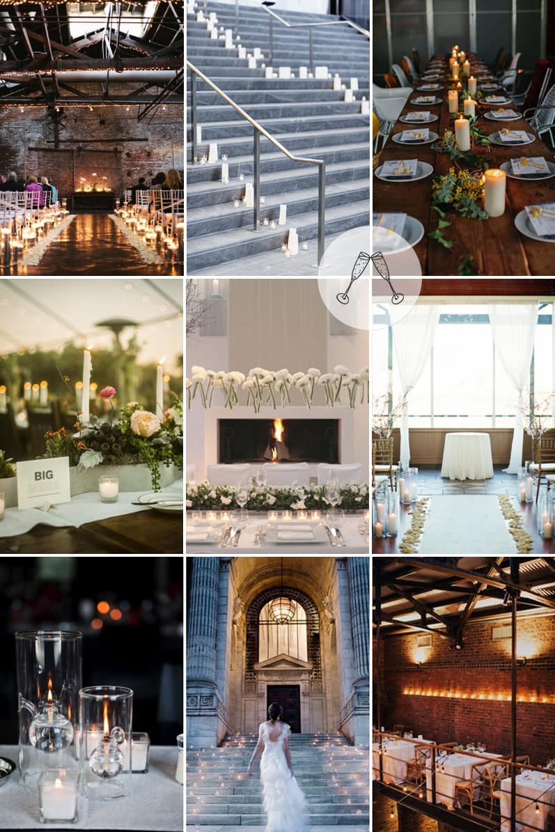 Coco Wedding Venues - City Chic Candle Inspiration.