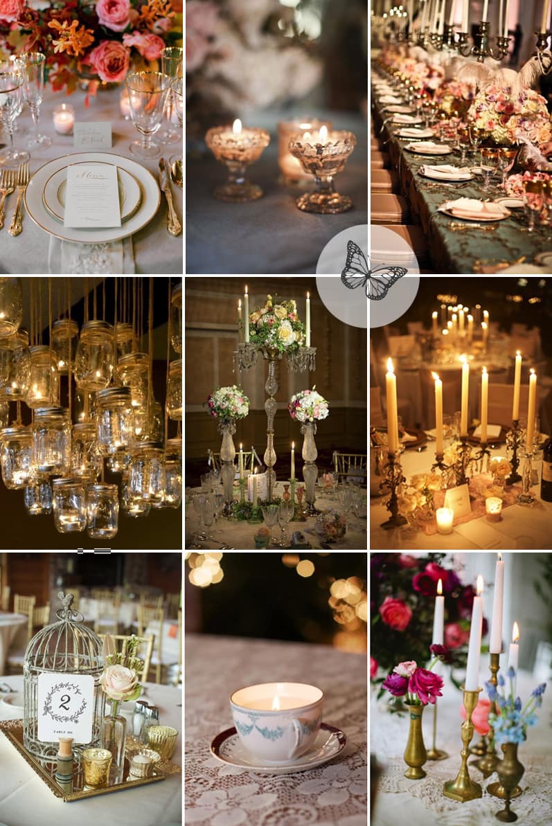 Coco Wedding Venues - Modern Vintage Candle Inspiration.